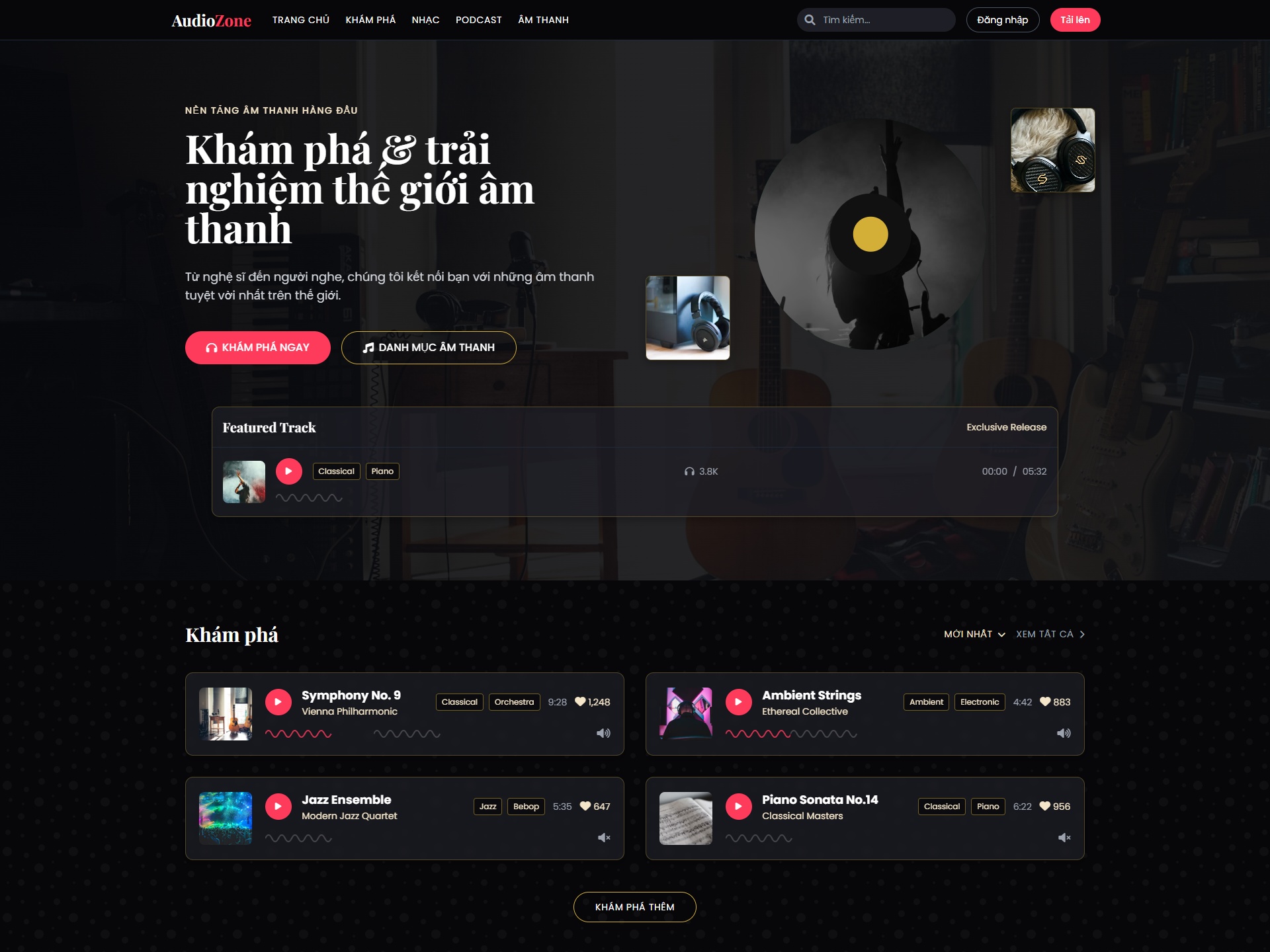 Audio Zone – Music Streaming Platform