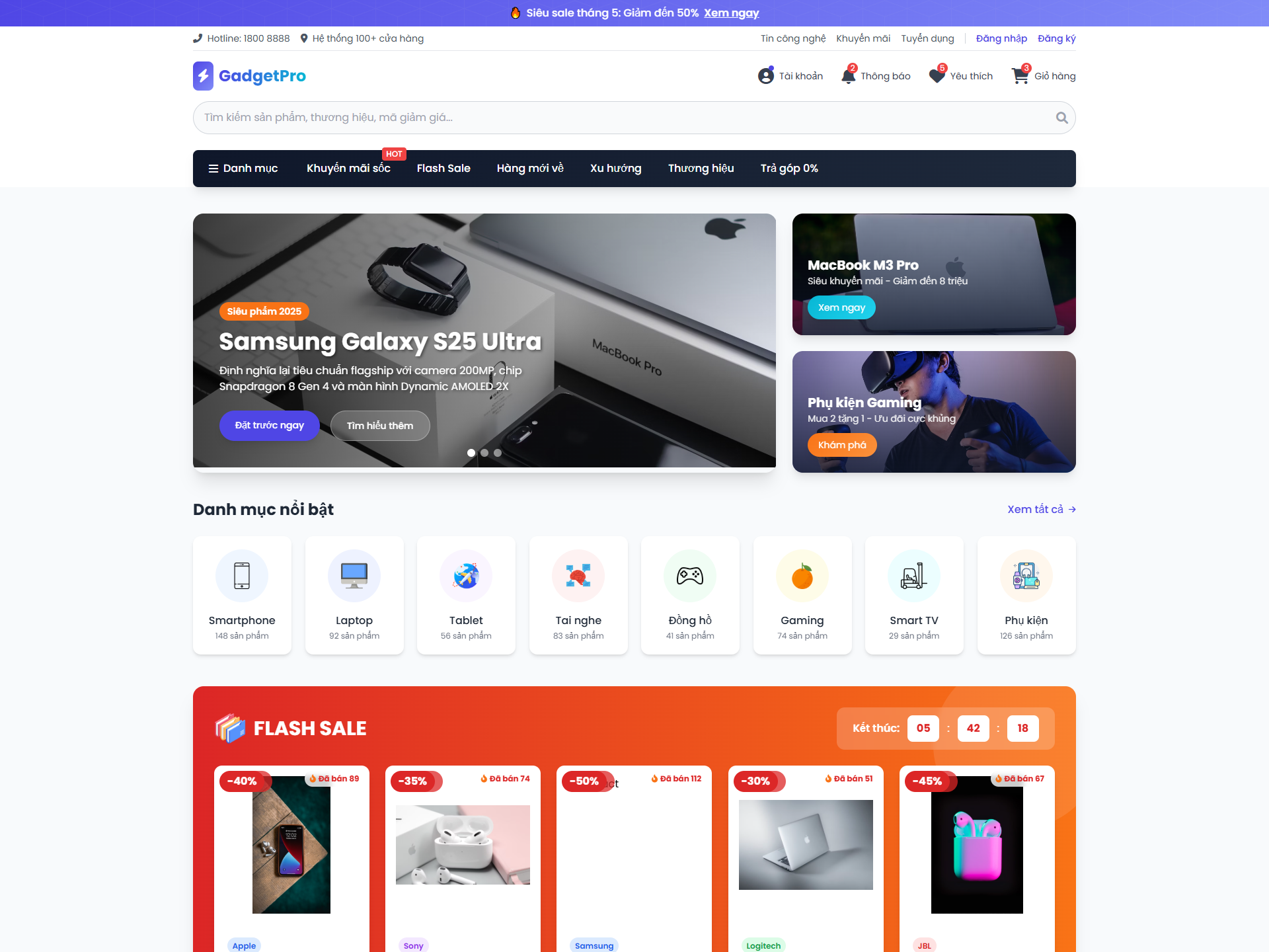 Gadget Pro – Premium Electronics Store