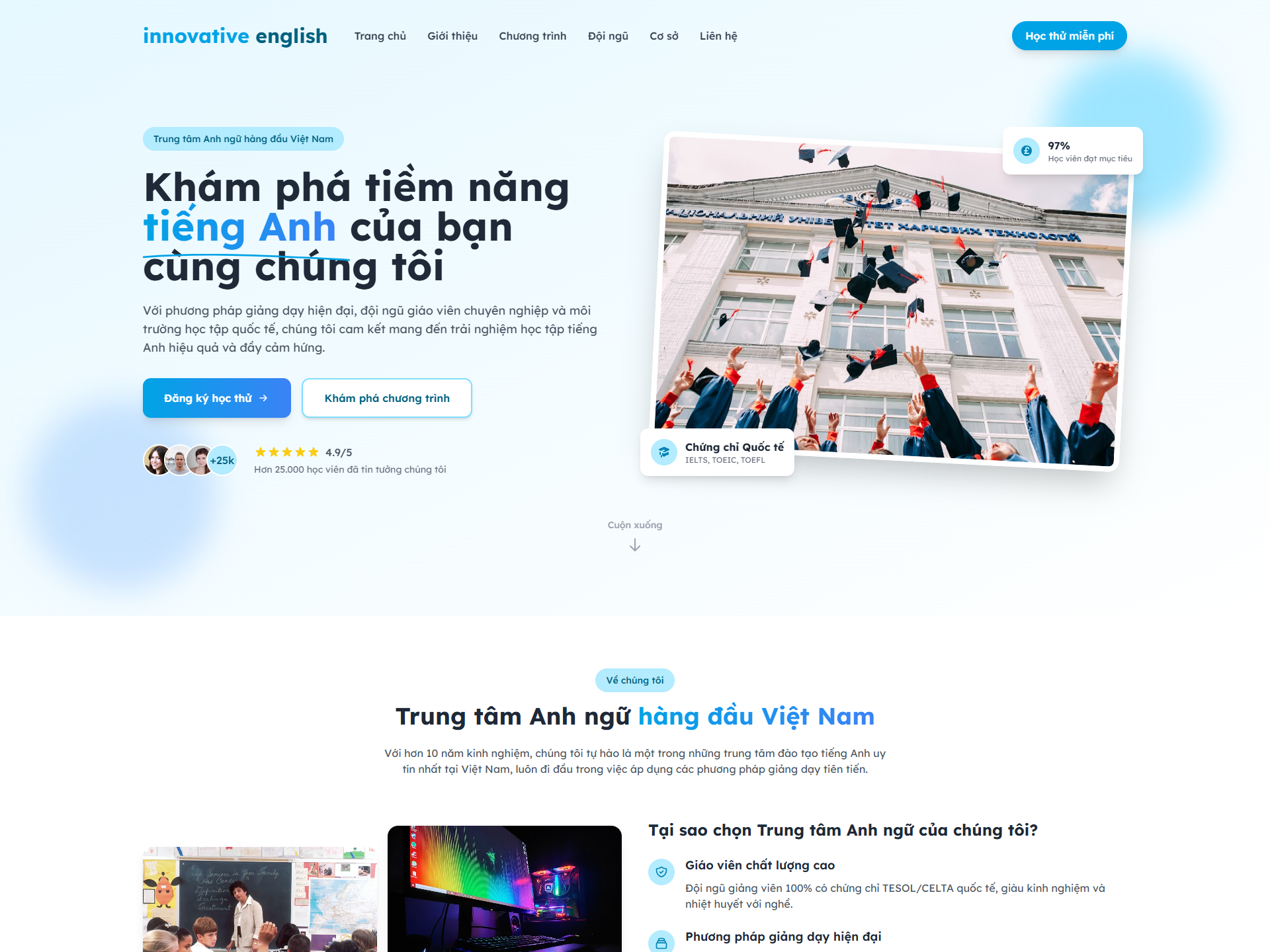 Trung tâm Anh ngữ TEC – Học tiếng Anh hiệu quả cùng đội ngũ giáo viên chuyên nghiệp